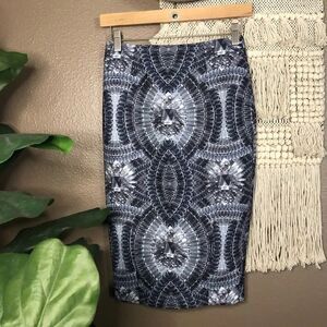 H&M Diamond Print Pencil Skirt